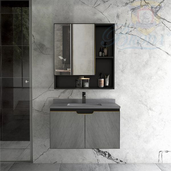 bộ tủ lavabo bằng nhôm JV-18 80cm
