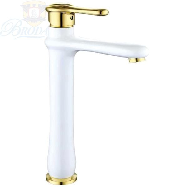 VÒI LAVABO NÓNG LẠNH MẦU VÀNG TRẮNG BRODA 9865