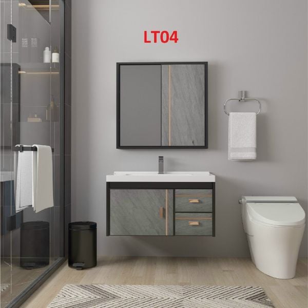 LAVABO TỦ NHÔM CAO CẤP LT04 80cm