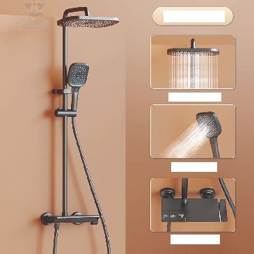 Sen cây tắm đứng phím đàn mầu xám BRODA A62