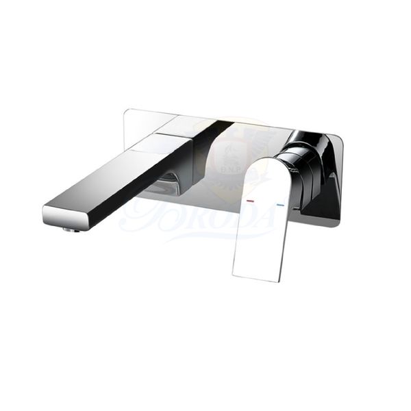 VÒI RỬA LAVABO ÂM TƯỜNG NÓNG LẠNH ĐỒNG THAU BRODA WJ-2003R-2
