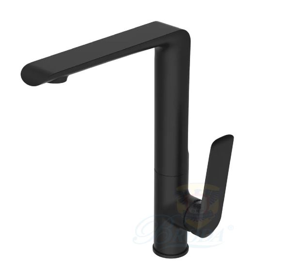 Vòi chậu rửa Chén nóng lạnh màu đen BRODA B-5108-B