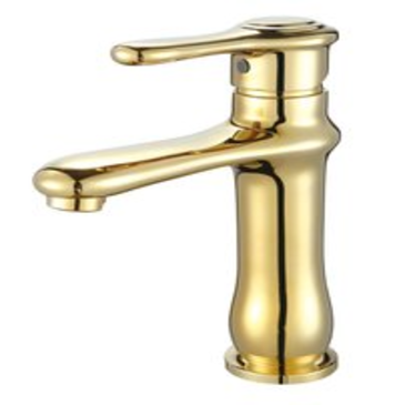Vòi Lavabo Nóng Lạnh Mầu Vàng Cao 20CM BRODA 9857