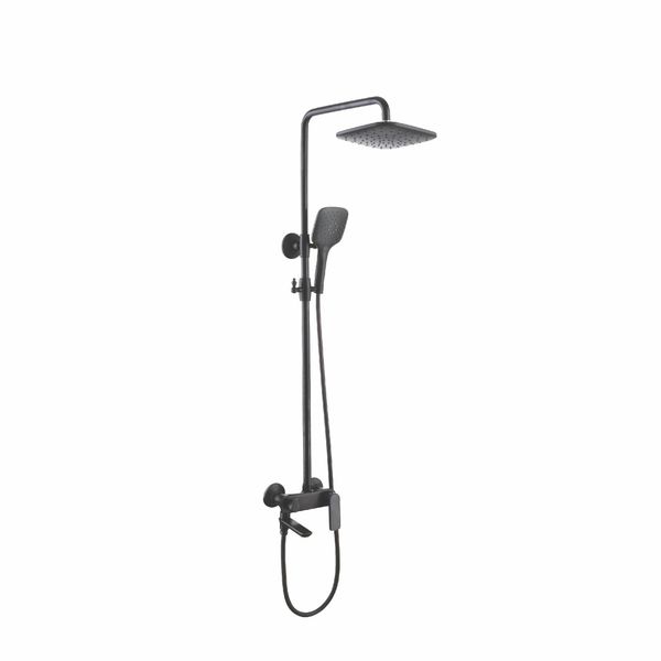 Sen cây tắm đứng sơn tĩnh điện màu đen broda 9830