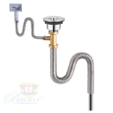 Bộ Xã Bồn Rửa Chén ĐƠN Inox 304 BRODA
