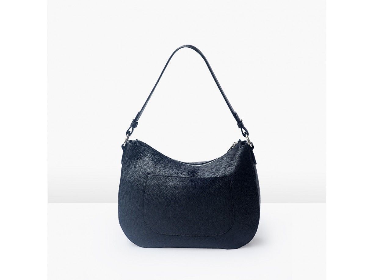 LUNA HOBO - TÚI XÁCH TAY NỮ DA THẬT CAO CẤP MÀU ĐEN - GX01-10
