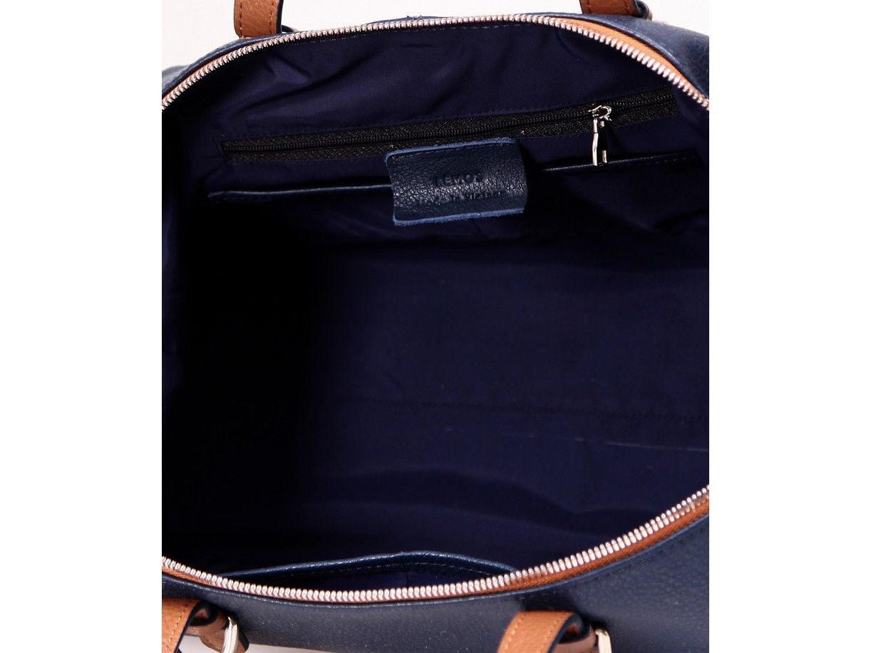 BIMO SHELL - TÚI XÁCH NỮ DA THẬT CAO CẤP MÀU XANH NAVY - FQ15-71