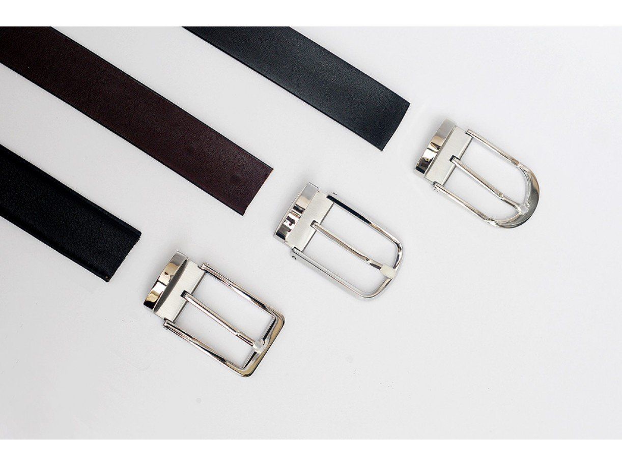 HUNTER - DÂY THẮT LƯNG NAM DA THẬT MẶT KHÓA INOX - FQBE11