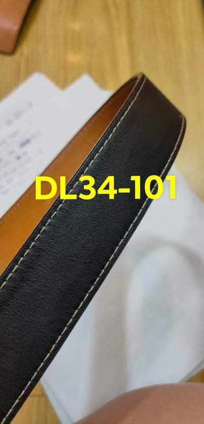  DL34M-101 -  dây MINK đen trơn bản 3.4cm 