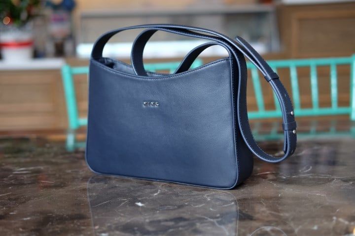 BERRY- Túi đeo chéo, đeo vai da bò thật màu xanh navy IT05-711