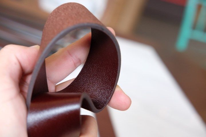 KONG - Dây thắt lưng nam da thật 1 lớp nguyên miếng màu nâu YJ61 -20