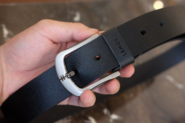 KONG - Dây thắt lưng nam da thật 1 lớp nguyên miếng màu đen YJ76 -10