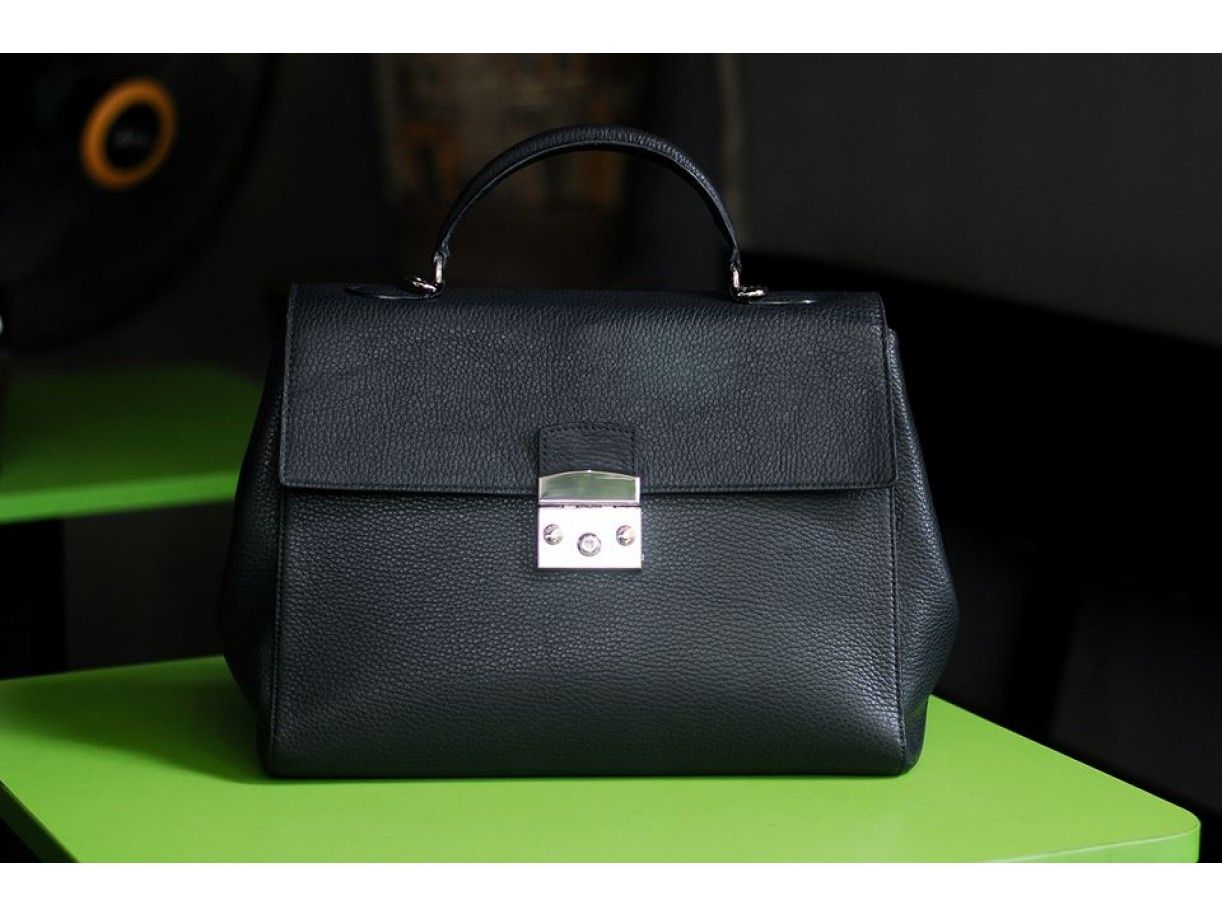 TRANSFORMERS - IN NATURAL MILLED LEATHER - BLACK