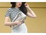 GINA HOBO - TÚI XÁCH NỮ DA THẬT CAO CẤP MÀU TRẮNG - GX99-03