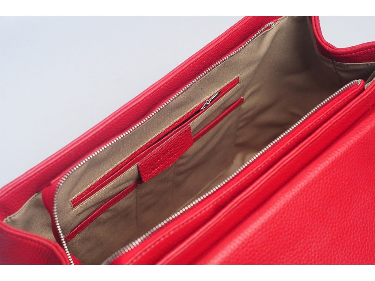 TRANSFORMERS - IN NATURAL MILLED LEATHER - ORANGE RED