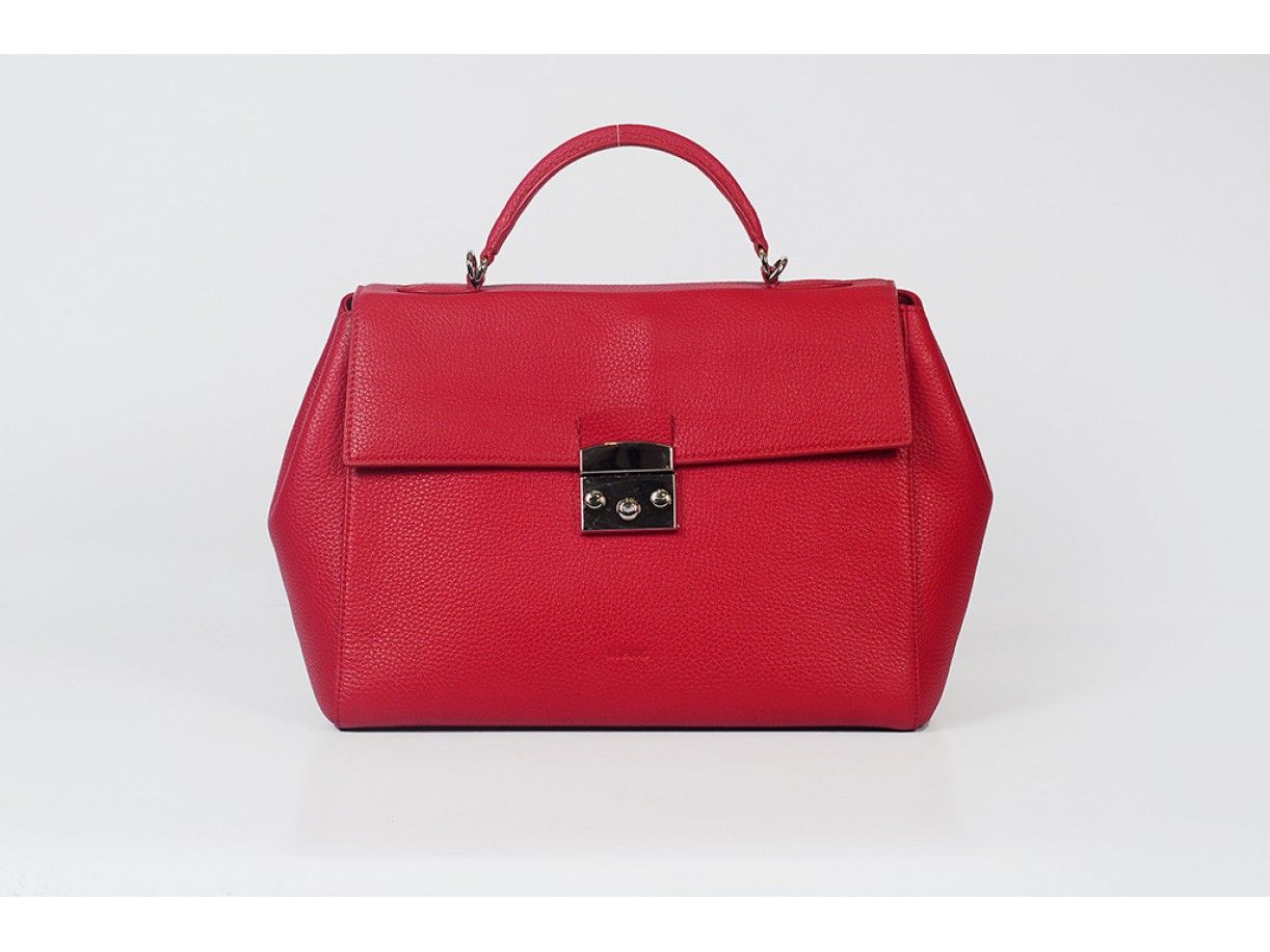 TRANSFORMERS - IN NATURAL MILLED LEATHER - ORANGE RED