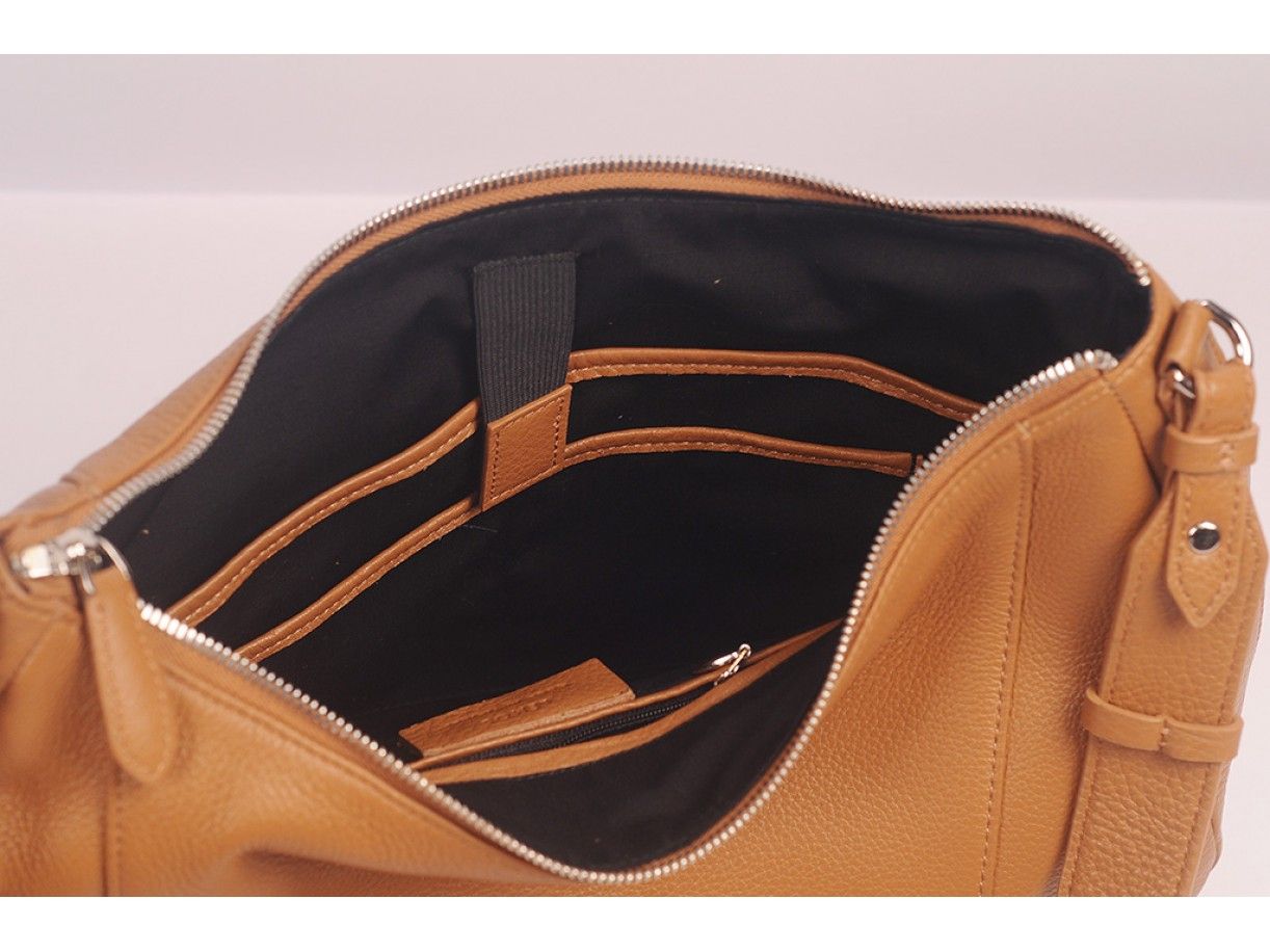 Varia Hobo - In Natural Milled Leather - Brown