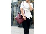 GINA HOBO - TÚI XÁCH NỮ DA THẬT CAO CẤP MÀU TÍM ĐỎ - GX99-95