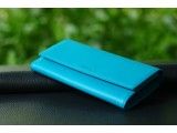 STORY - Ví nữ 2 gấp da bò thật màu xanh nước biển- FP06-771