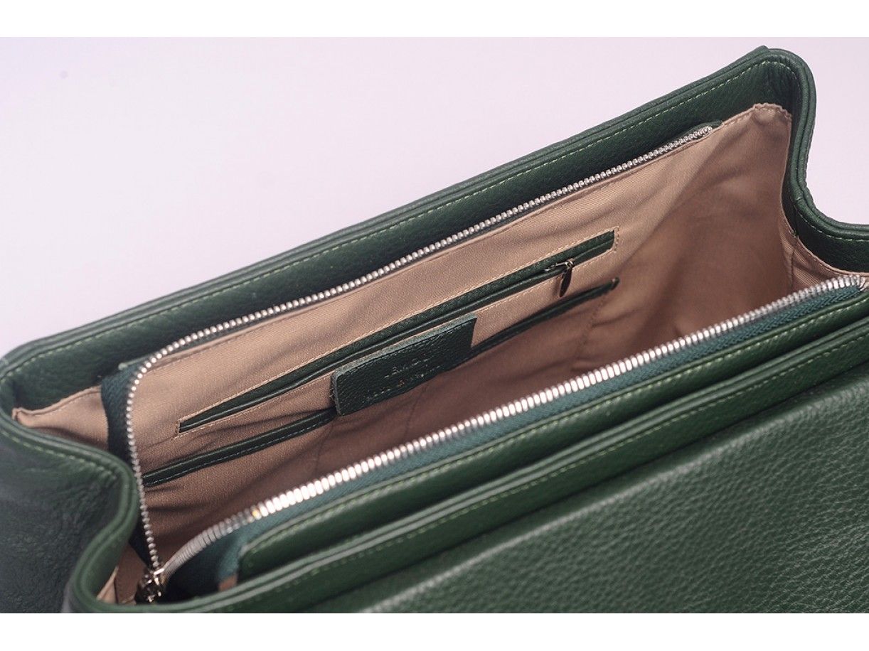 TRANSFORMERS - IN NATURAL MILLED LEATHER - GREEN