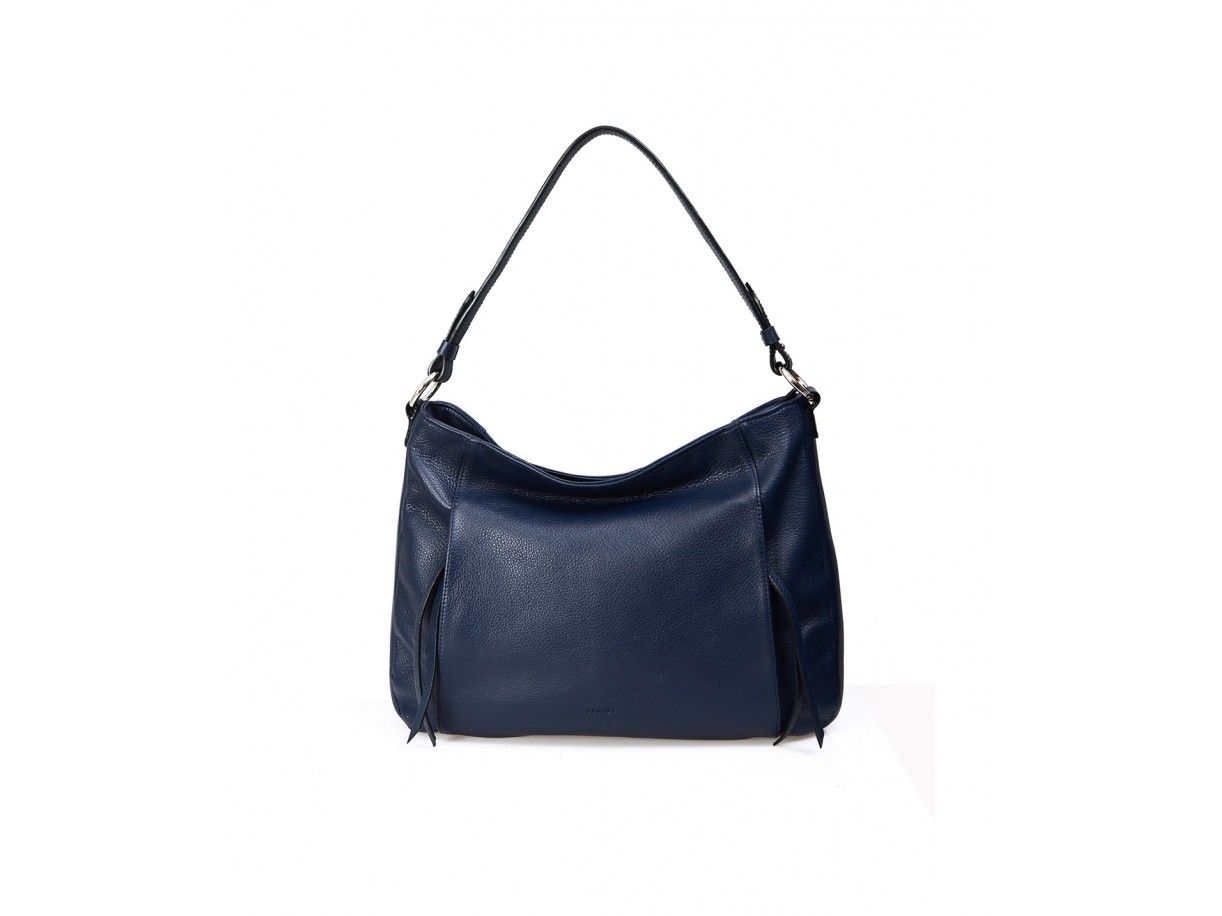 PATOO HOBO - Túi xách nữ đẹp da thật cao cấp màu xanh navy - FP11-71