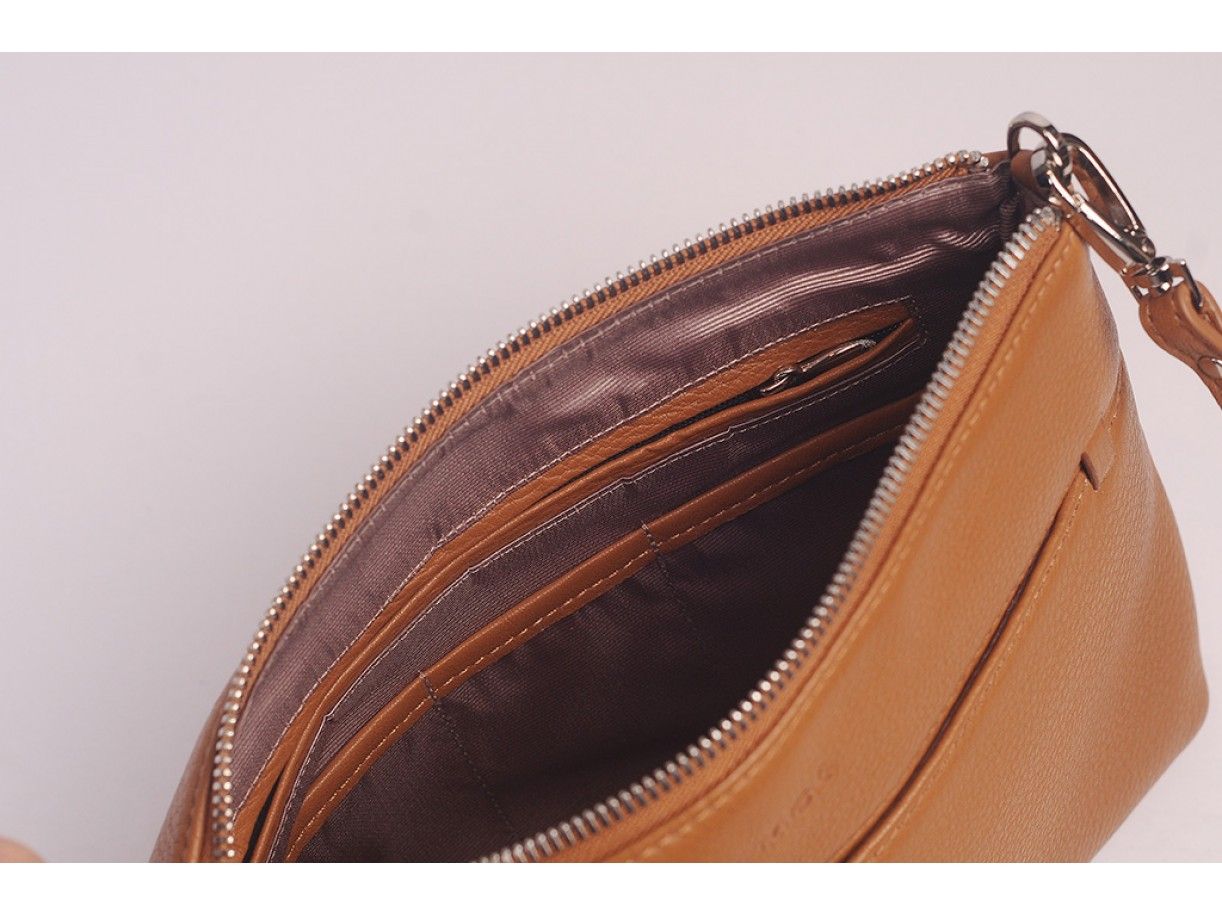 CROSSBODY BAG - IN NATURAL MILLED LEATHER - GV75-20