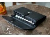 ALIS - Ví 3 gấp da thật cao cấp màu đen - HP69-10