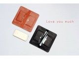 SIMWALL- Ví nữ da thật dáng slim mềm mịn màu cam- HZ25-44