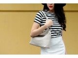 GINA HOBO - TÚI XÁCH NỮ DA THẬT CAO CẤP MÀU TRẮNG - GX99-03