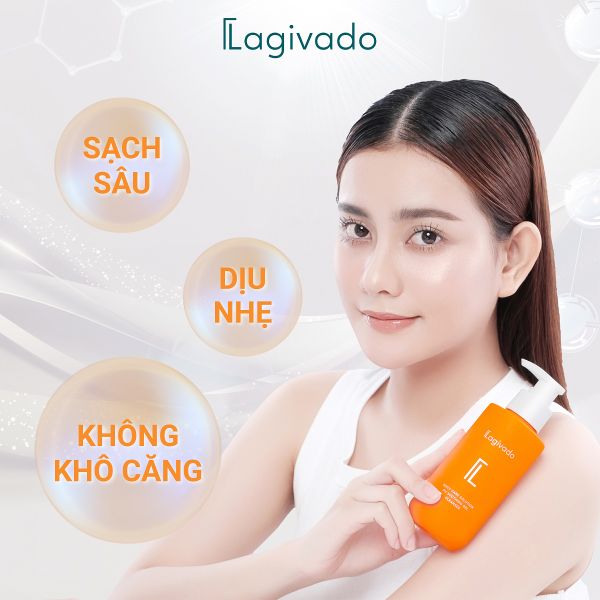 [Nhập mã LAGI100K giảm 100K] Sữa rửa mặt dịu nhẹ với PH = 5,8 không gây kích ứng Lagivado PH Soothing Gel Cleanser 200 ml