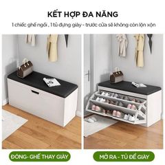 Tủ Giày Thông Minh Kết Hợp Ghế Ngồi Tiện Lợi TG-K60