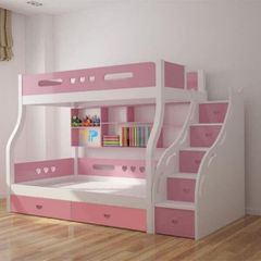 Giường Tầng Cao Cấp Pink & White ( Đóng Theo Yêu Cầu )