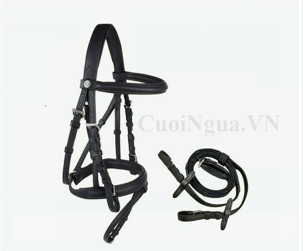 Dây cương cưỡi ngựa bridle rein bằng da bò thật 100%