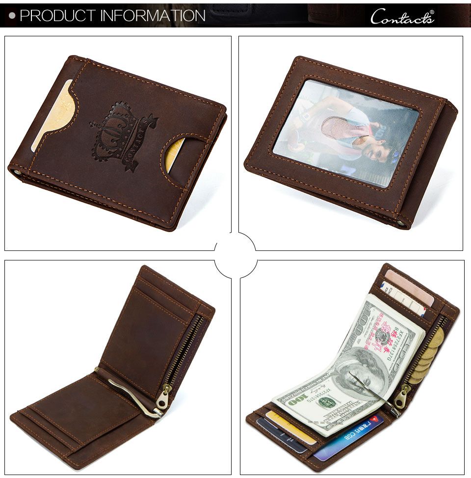 Ví Da Bò RETRO CLIP Nhập Khẩu Classic Edition W231