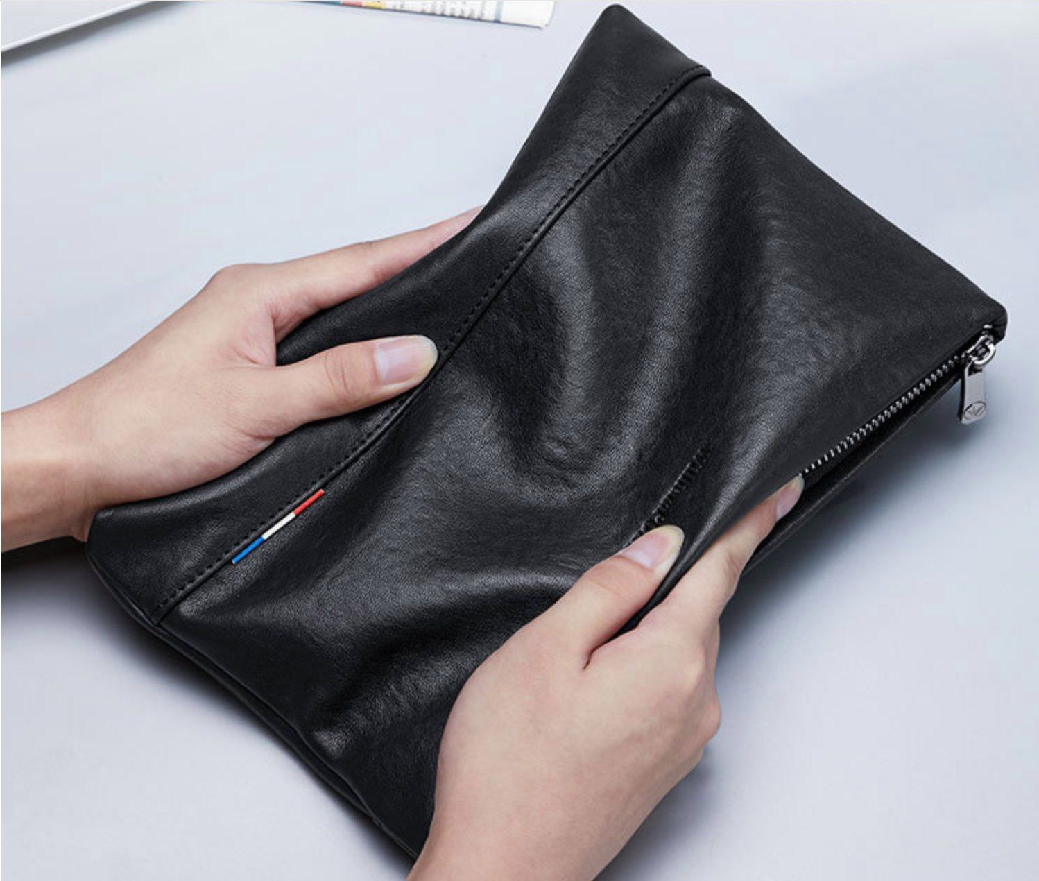 Ví Cầm Tay CLUTCH Nam Da Bò Thật William POLO Luxury CLH176