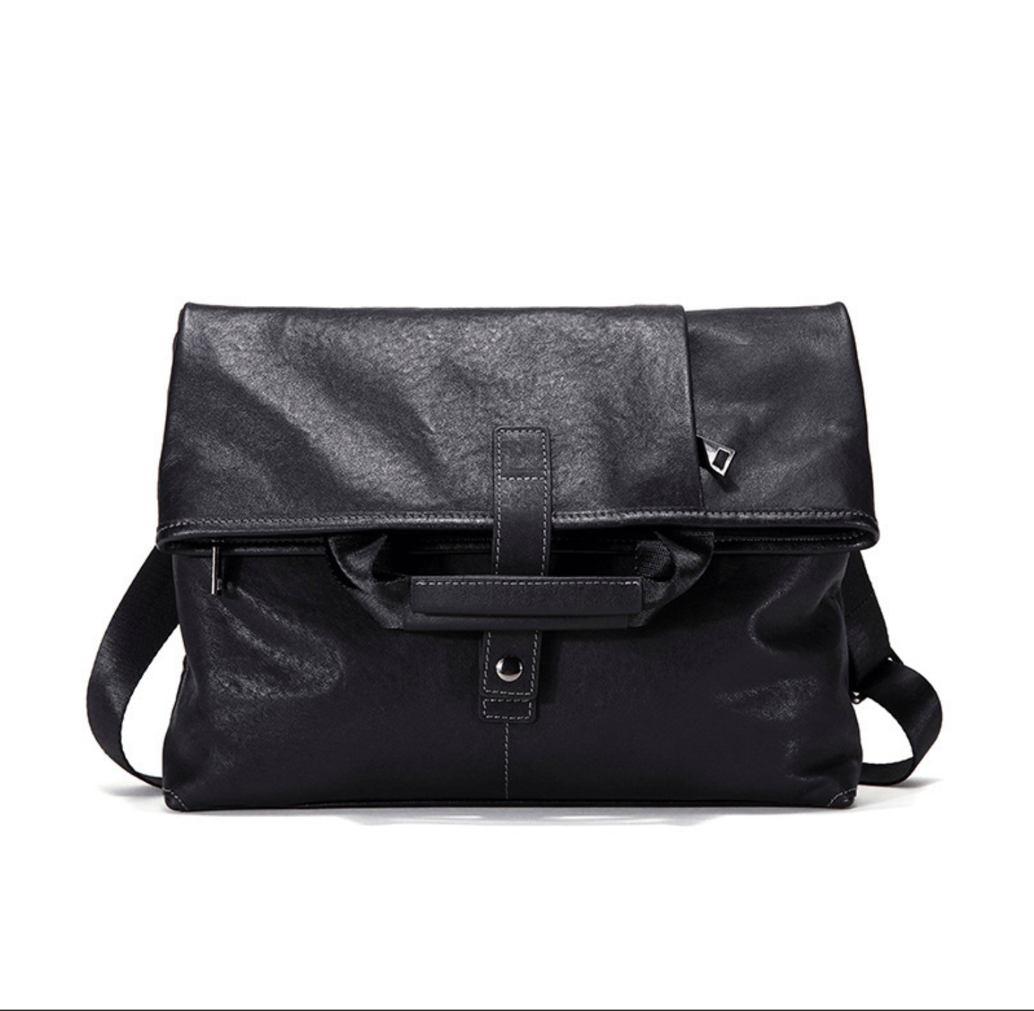 Túi Đeo Chéo Da Bò Thật Đựng Laptop & iPad Classic Style TUDA SBM263