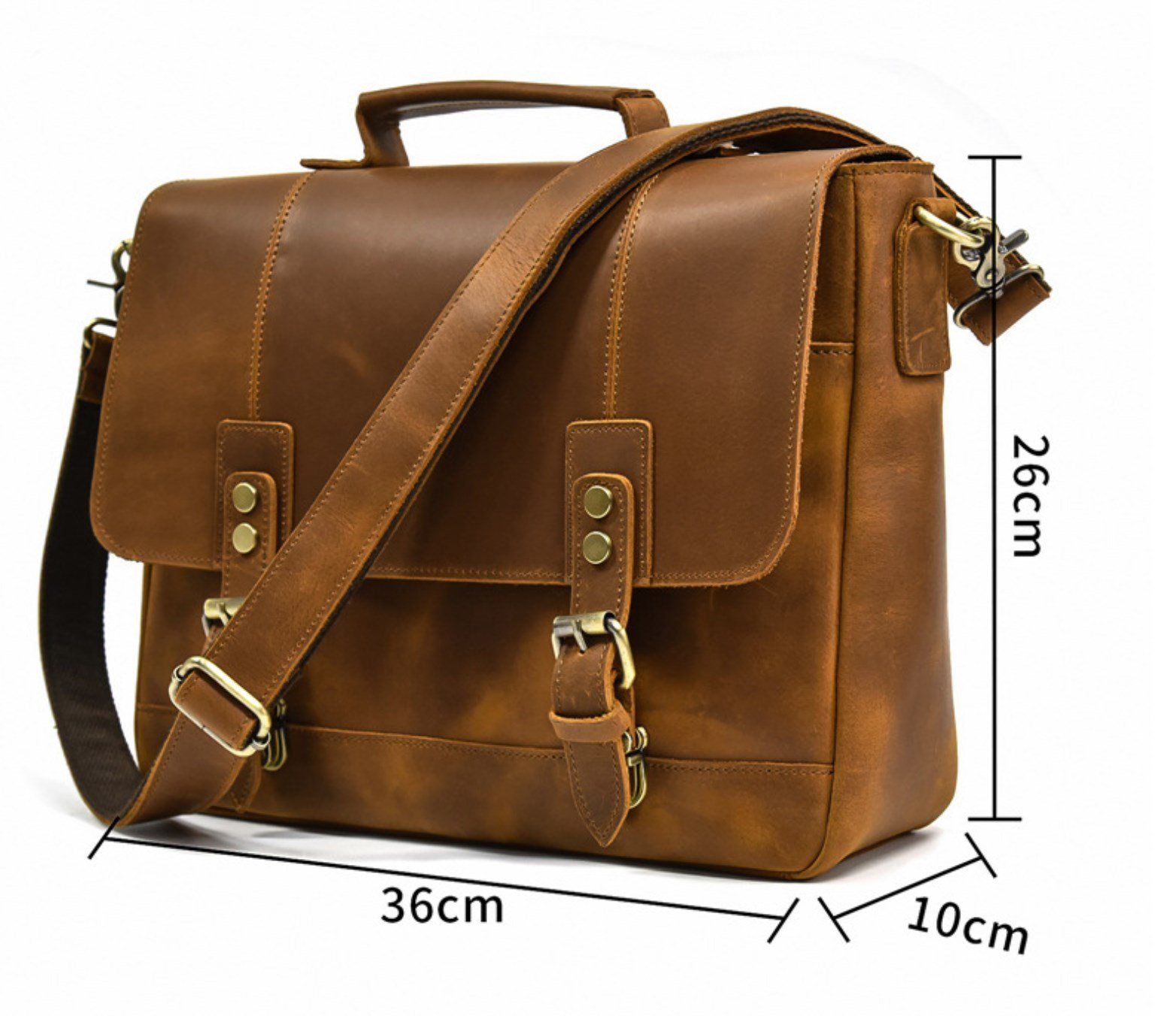 Cặp Da Công Sở & Doanh Nhân Da Bò Sáp Đựng Laptop VINTAGE SBM275