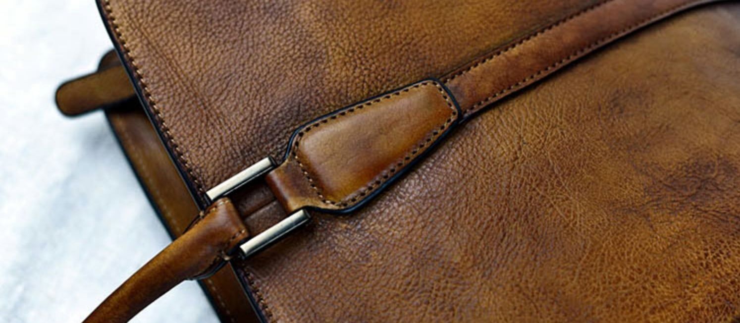 Cặp Da Bò VEG Patina Italy Cao Cấp Xách Tay Đựng Laptop & Hồ Sơ Bussiness Men SBM282