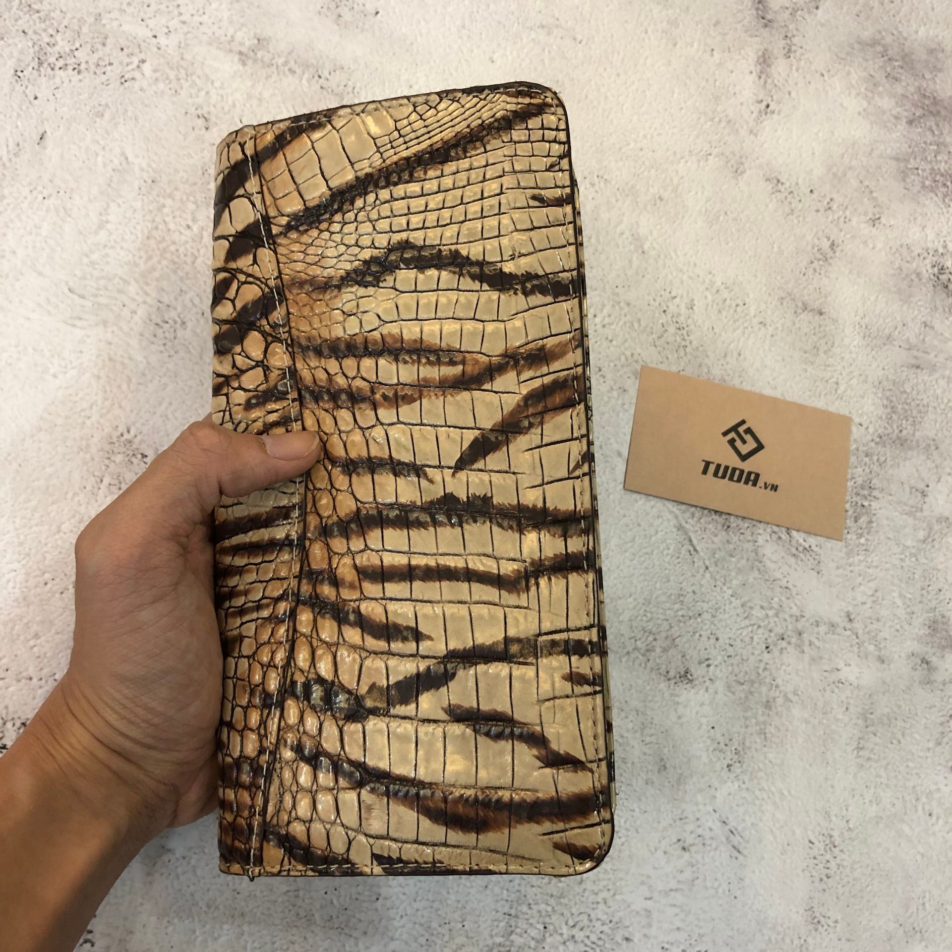 Ví Cầm Tay CLUTCH 2K Da Thật Vân Cá 3D Handmade Limited CLH291