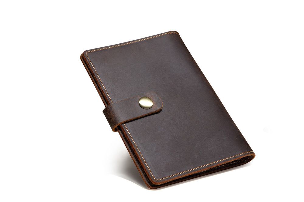 Ví Da Bò Sáp Đựng PASSPORT & CARD Đa Năng Gấp Cúc Bấm Classic Edition W108