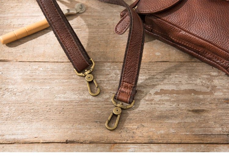 Túi da bò thật đeo chéo nhỏ gọn Berry & Ken RETRO - Classic edition SBM118