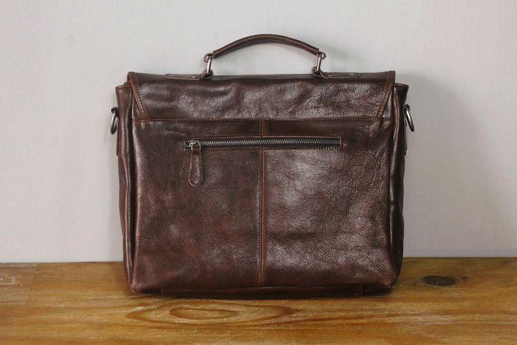 Cặp Da Bò VEG Patina Italy Cao Cấp Xách Tay Đựng Laptop & Hồ Sơ Bussiness SBM356