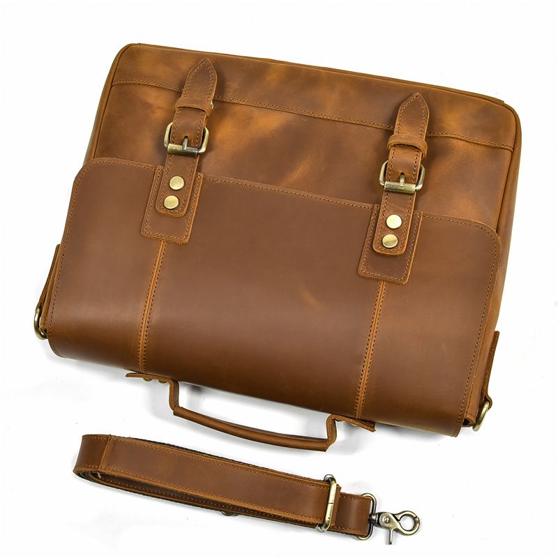 Cặp Da Công Sở & Doanh Nhân Da Bò Sáp Đựng Laptop VINTAGE SBM275