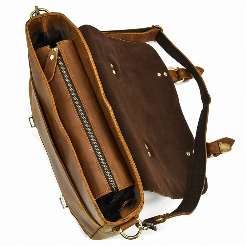 Cặp Da Công Sở & Doanh Nhân Da Bò Sáp Đựng Laptop VINTAGE SBM275