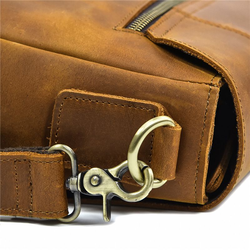Cặp Da Công Sở & Doanh Nhân Da Bò Sáp Đựng Laptop VINTAGE SBM275