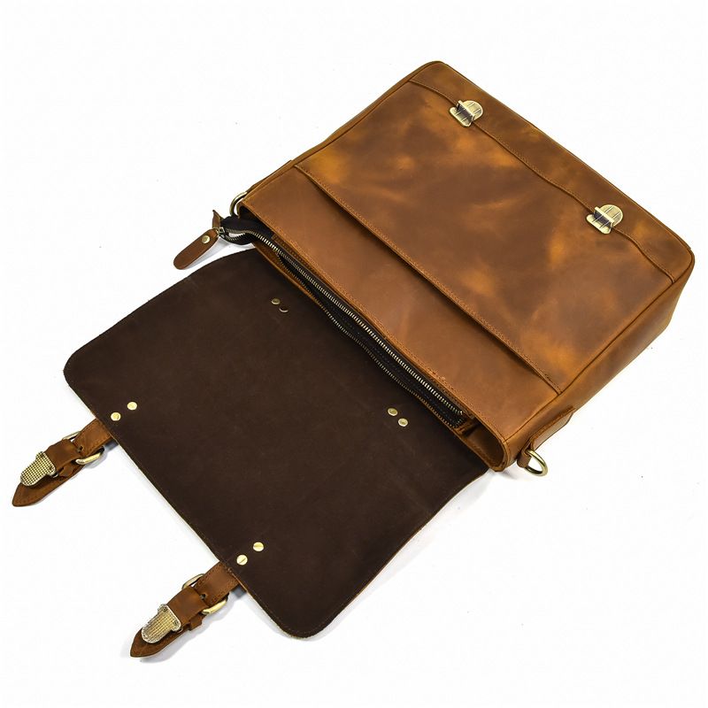 Cặp Da Công Sở & Doanh Nhân Da Bò Sáp Đựng Laptop VINTAGE SBM275