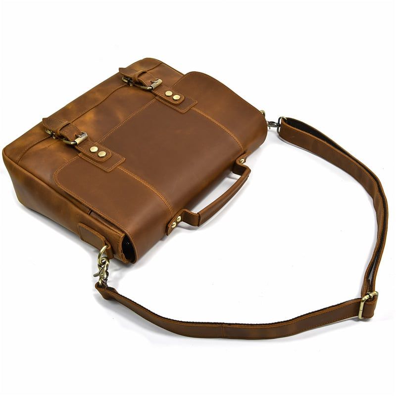 Cặp Da Công Sở & Doanh Nhân Da Bò Sáp Đựng Laptop VINTAGE SBM275