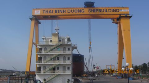 CỔNG TRỤC 126T ( 2X63T.63T.16T ) ĐÓNG TÀU THÁI BÌNH DƯƠNG. HẢI PHÒNG