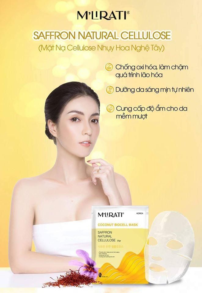 SET MẶT NẠ CELLULOSE M'LIRATI NHỤY HOA NGHỆ TÂY - Hanayuki Asia