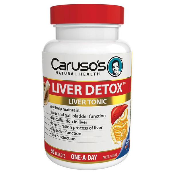 Caruso's Liver Detox - Viên Uống Giải Độc Gan Lọ 60 Viên